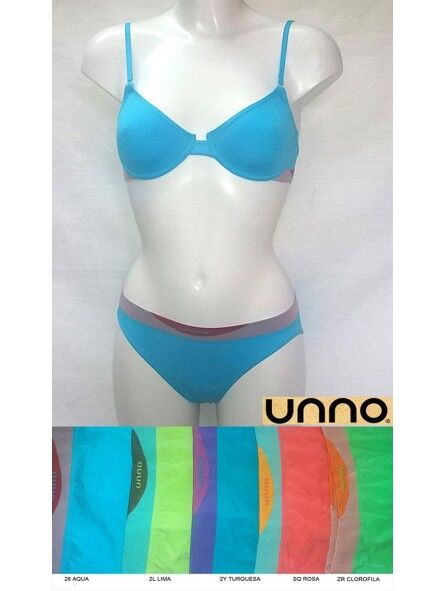 UNNO CONJUNTO SUJETADOR CON ARO Y BRAGUITA